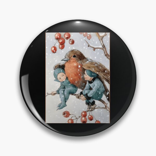 Item preview, 416 Christmas Elves Sheltering With A Robin - Margaret Tarrant	 designed and sold by gdmbgttepbl32.