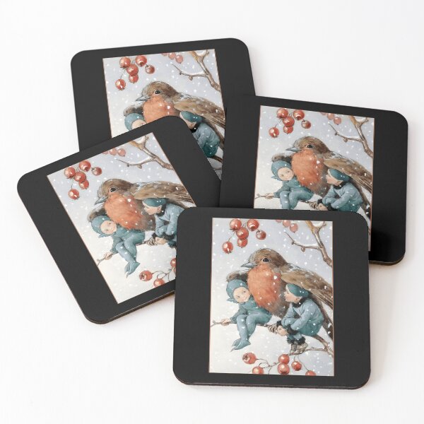 Item preview, 416 Christmas Elves Sheltering With A Robin - Margaret Tarrant	 designed and sold by gdmbgttepbl32.