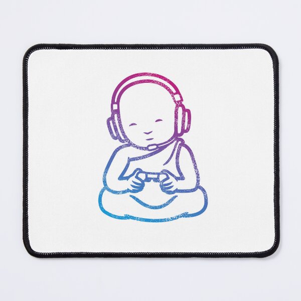 Item preview, Buddha Headphones Gamer - Buddhist Monk Video Games designed and sold by propellerhead.
