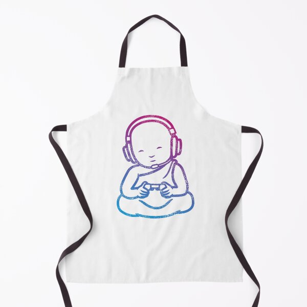 Item preview, Buddha Headphones Gamer - Buddhist Monk Video Games designed and sold by propellerhead.