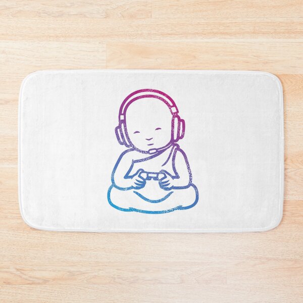 Item preview, Buddha Headphones Gamer - Buddhist Monk Video Games designed and sold by propellerhead.