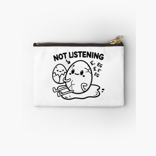 Item preview, Funny 'Not Listening' Cracked Egg Cartoon  designed and sold by KARTICK DUTTA.