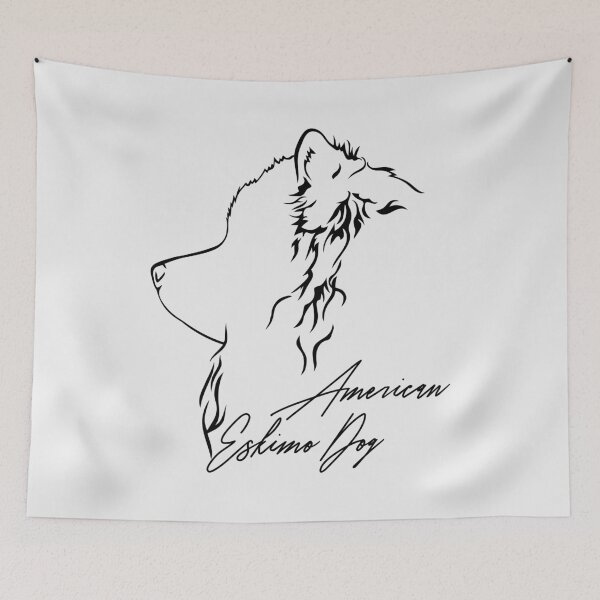 Item preview, American Eskimo Dog Profile Dogs Sled Dog designed and sold by dogarts.