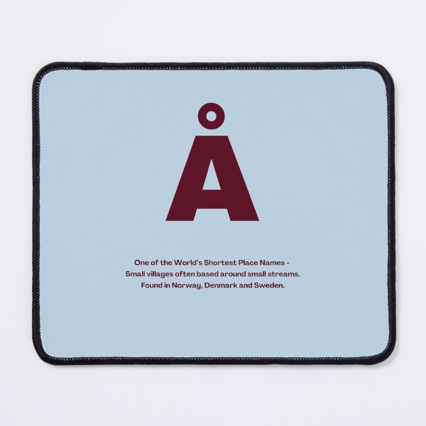 Item preview, Å - One of the World's Shortest Placenames - Found in Many Places in Sweden, Norway and Denmark designed and sold by Artmugic.