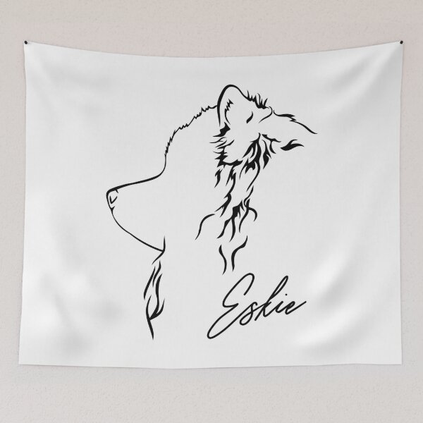 Item preview, Eskie American Eskimo Dog Profile Dogs Sled Dog designed and sold by dogarts.