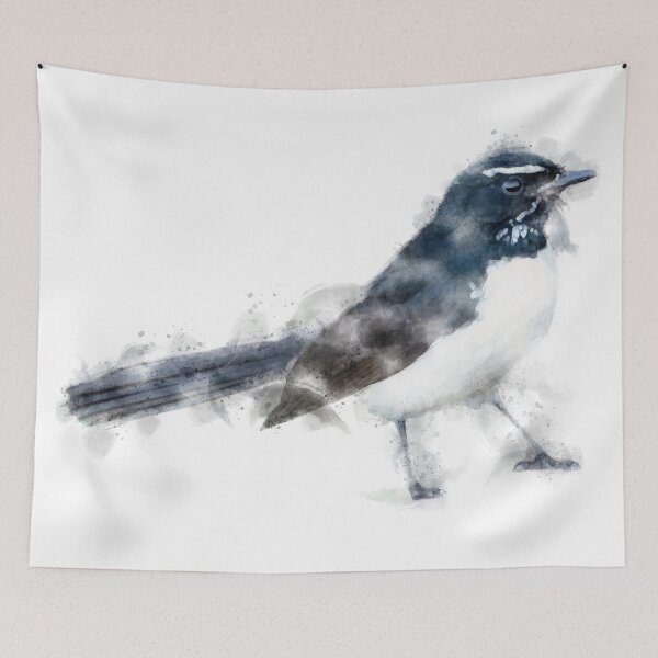 Item preview, Willie Wagtail Artwork designed and sold by Typeglyphs.