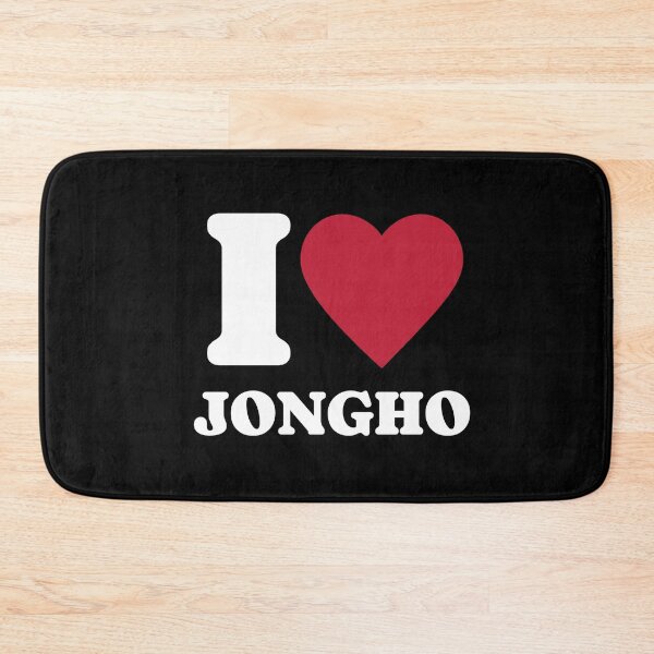 Artikelvorschau, ATEEZ ATINY, ich liebe Jongho, weißer Typografie-Text, Kpop, Morcaworks entworfen und verkauft von Morcawork.