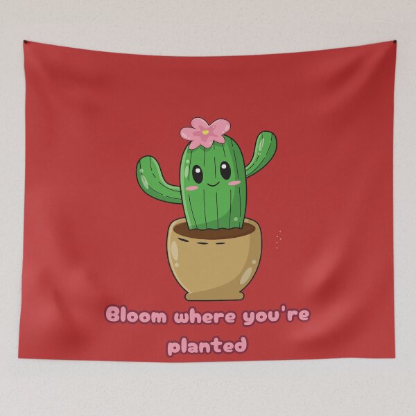 Item preview, Bloom where you're planted cactus designed and sold by Willshire.