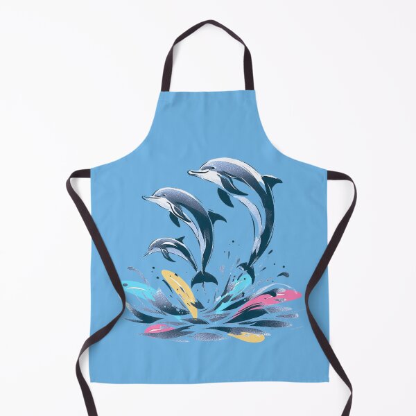 Item preview, Dolphins Jump and Dance in the Ocean designed and sold by EllyArtStudio.