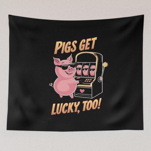 Item preview, Casino Gambling Pigs Get Lucky Too designed and sold by SloganExpress.