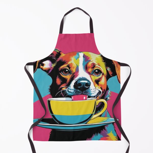 Item preview, Dog drink tea-Edited AI generated art designed and sold by Frostp.