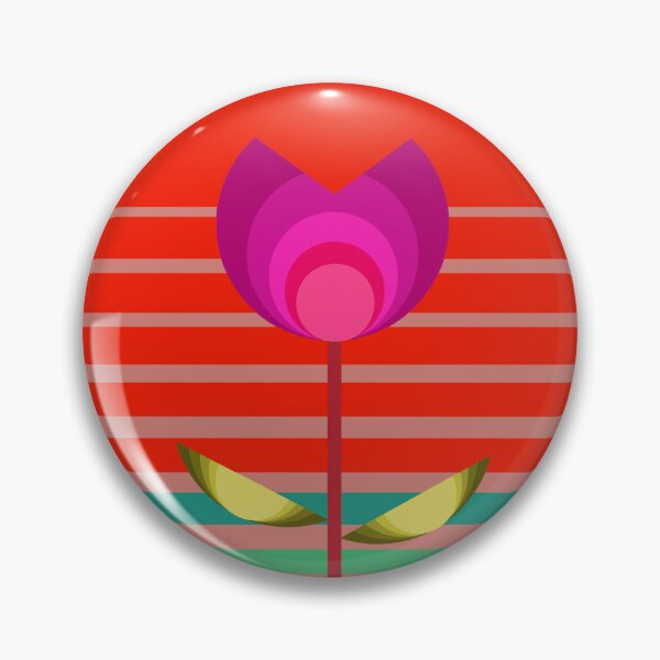 Item preview, Coastal Style Bauhaus Inspired Retro Sunset Flower 4 of 4 designed and sold by Beachy.