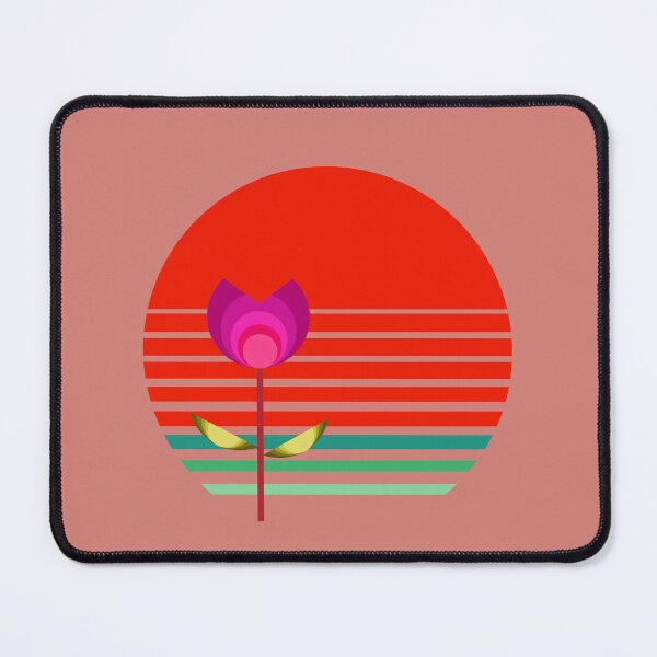 Item preview, Coastal Style Bauhaus Inspired Retro Sunset Flower 4 of 4 designed and sold by Beachy.