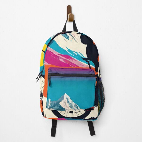 Item preview, MTB Rider Silhouette Against Sunset designed and sold by GrizzlyCollective.