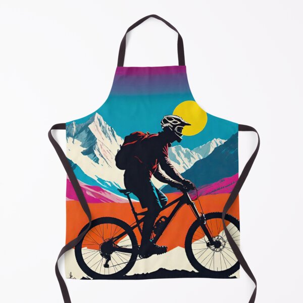 Item preview, MTB Rider Silhouette Against Sunset designed and sold by GrizzlyCollective.