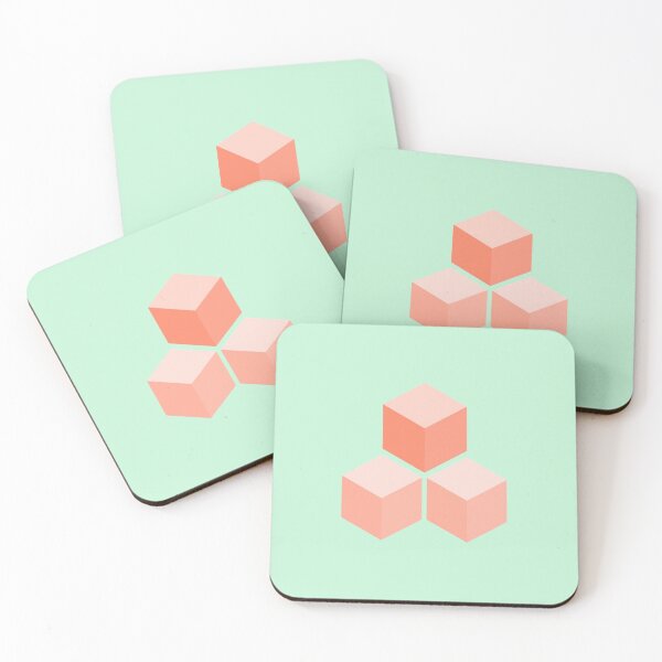 Item preview, Cube Set, Orange Cubes, Pastel Orange Cubes designed and sold by Art Shimmers.