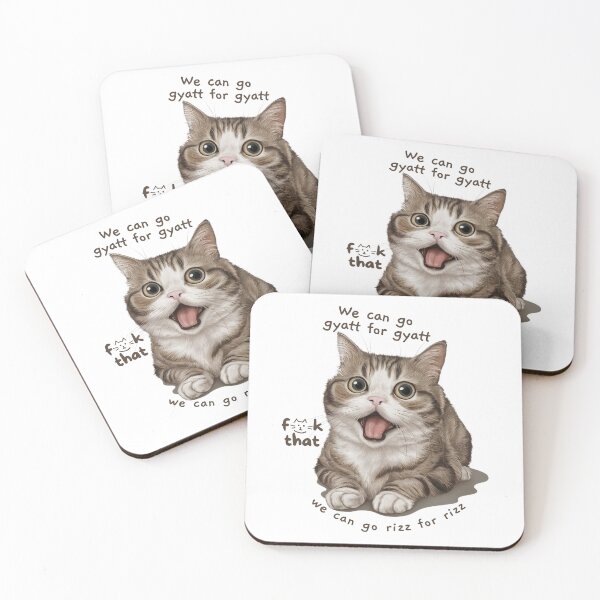 Item preview, we can go gyatt for gyatt we can go rizz for rizz cute cat meme designed and sold by digilabs.