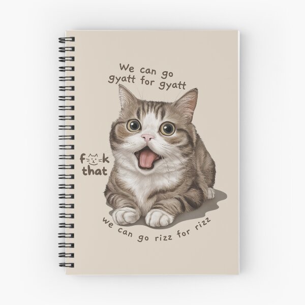 Item preview, we can go gyatt for gyatt we can go rizz for rizz cute cat meme designed and sold by digilabs.