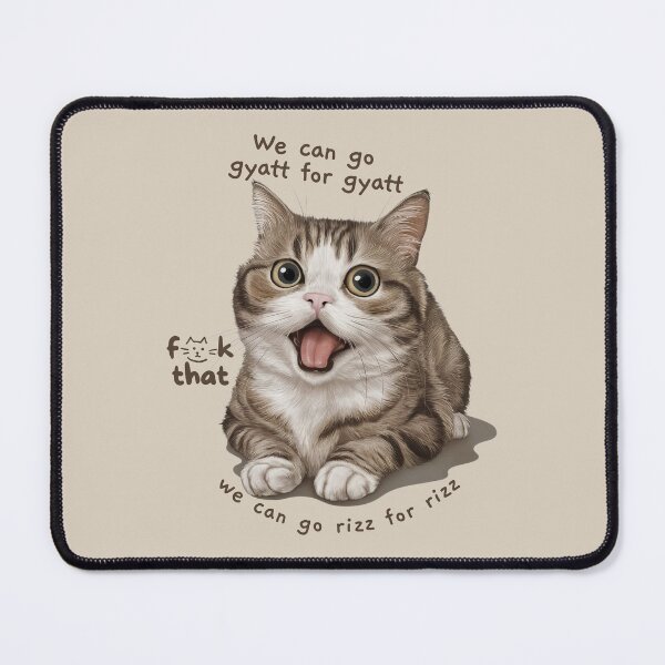 Item preview, we can go gyatt for gyatt we can go rizz for rizz cute cat meme designed and sold by digilabs.