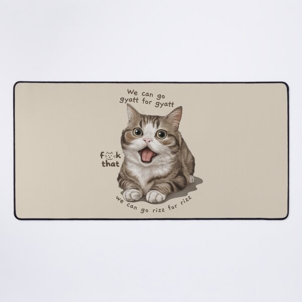 Item preview, we can go gyatt for gyatt we can go rizz for rizz cute cat meme designed and sold by digilabs.