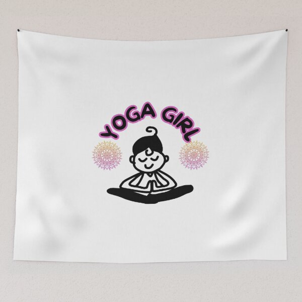 Item preview, YOGA GIRL WITH MANDALAS RELAX CONCEPT designed and sold by lunacoco81.