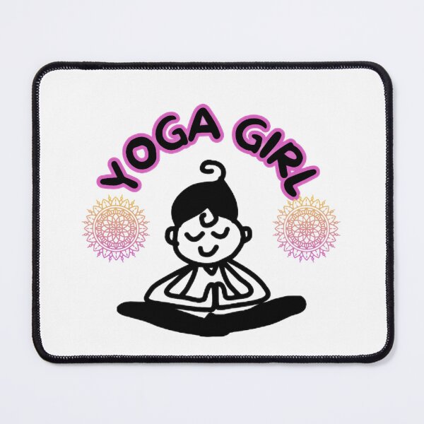 Item preview, YOGA GIRL WITH MANDALAS RELAX CONCEPT designed and sold by lunacoco81.