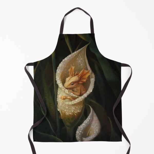 Item preview, Baby Dragon in Dew-Kissed Calla Lily designed and sold by Magical Art Store.