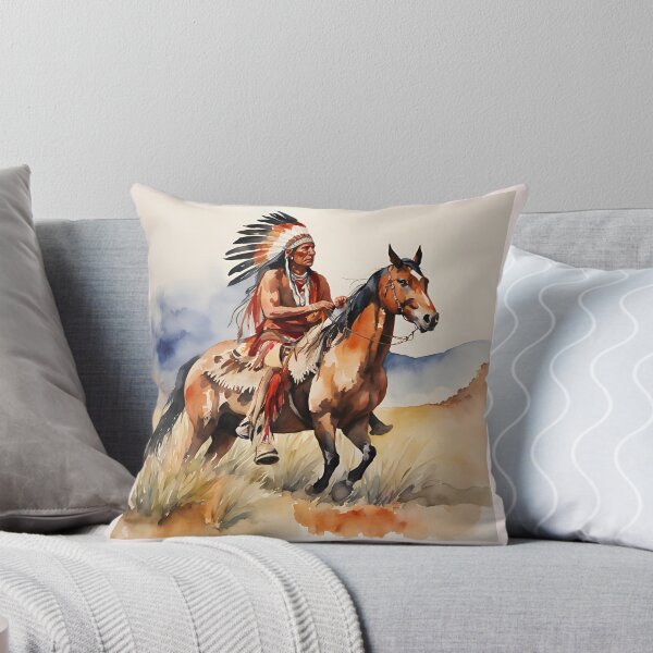 Item preview, Red Indian Chief on horseback designed and sold by Fat Pony.