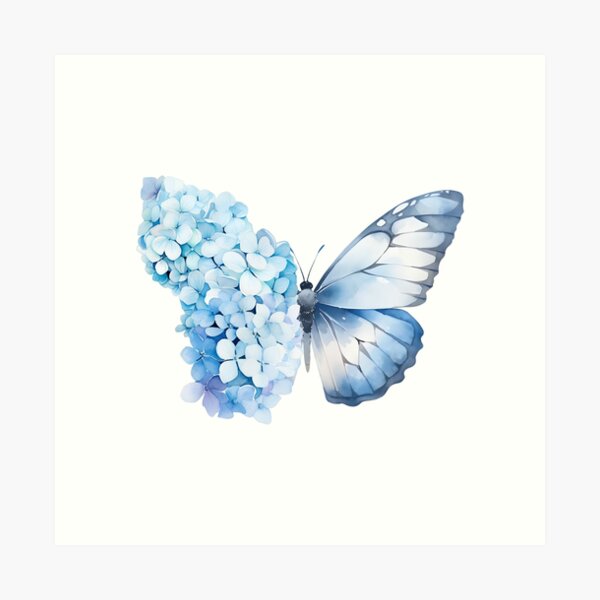 Item preview, Blue Butterfly Hydrangea designed and sold by SvetlanaArt.