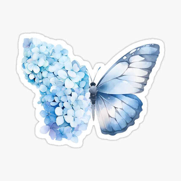 Item preview, Blue Butterfly Hydrangea designed and sold by SvetlanaArt.
