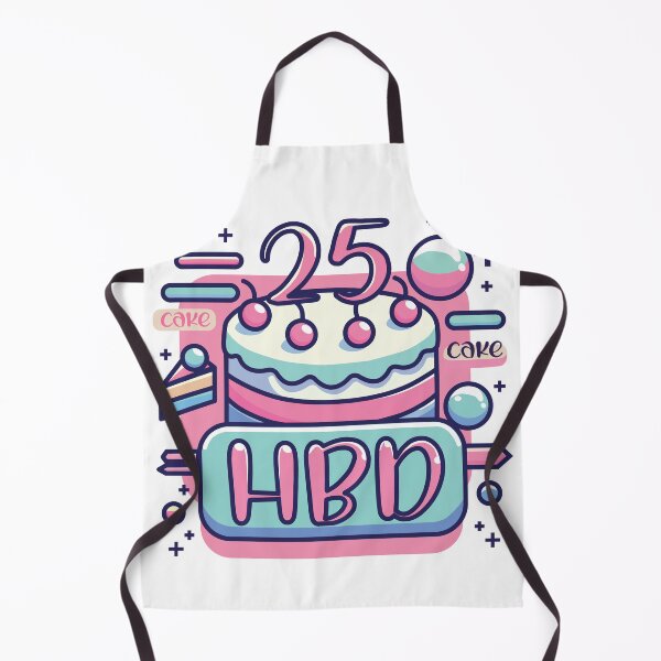 Item preview, Happy Birthday Cake 25 years old designed and sold by AngryLilyCafe.