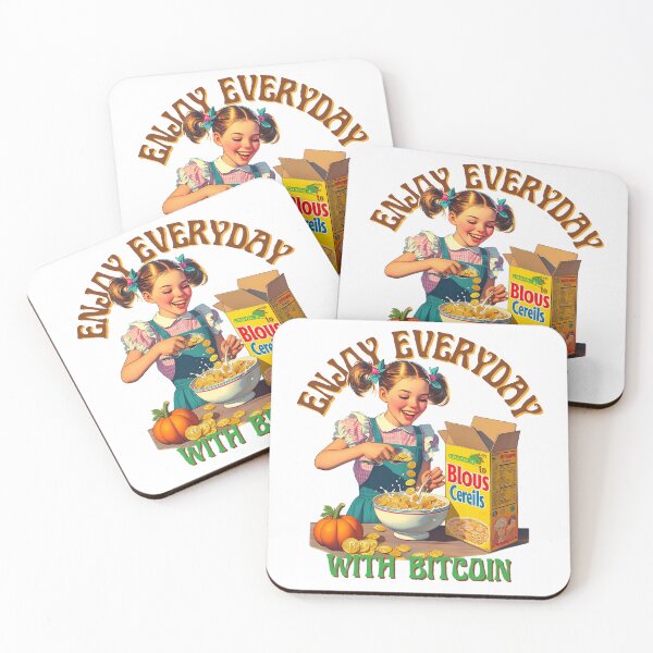 Item preview, ENjoy with btc,BTC cereal girl,retro art,BTC,Bitcoin,Bitcoin Art,Btc art designed and sold by 1SINGHA.