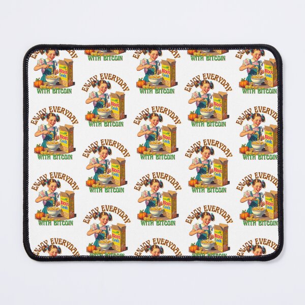 Item preview, ENjoy with btc,BTC cereal girl,retro art,BTC,Bitcoin,Bitcoin Art,Btc art designed and sold by 1SINGHA.