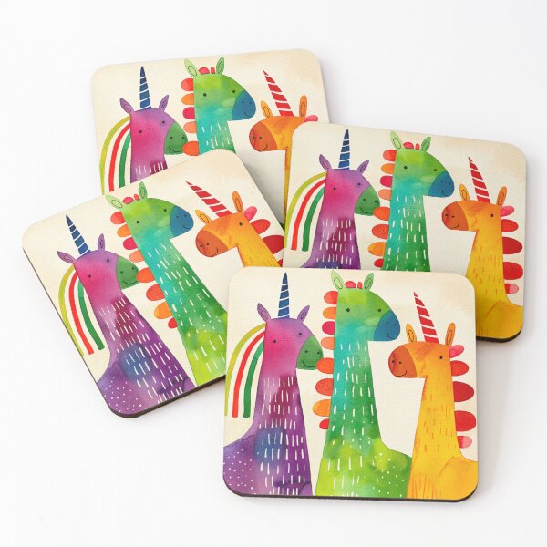 Item preview, Rainbow unicorns and horses designed and sold by Artlizzard.
