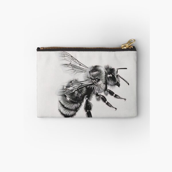 Item preview, Black and white Bee pencil drawing designed and sold by Pencil-Art.