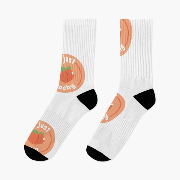 Item preview, "Just Peachy" Emblem with a Peach Illustration and Playful Typography. designed and sold by Tiffmarie07.