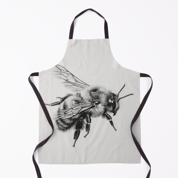 Item preview, Black and white Bee pencil drawing designed and sold by Pencil-Art.