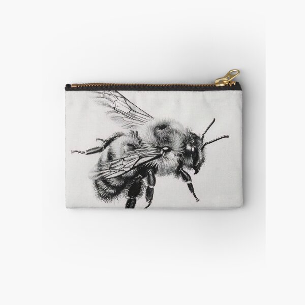 Item preview, Black and white Bee pencil drawing designed and sold by Pencil-Art.