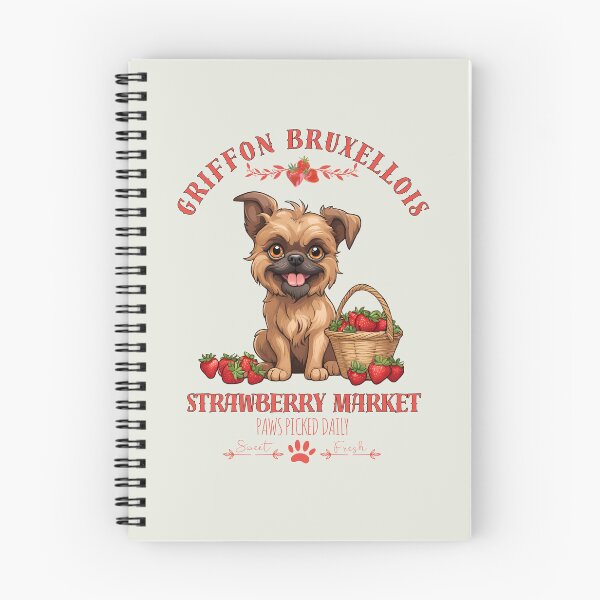 Item preview, Coquette Aesthetic Dog Strawberry market paws picked daily sweet and fresh griffon bruxellois designed and sold by GoodyPaws.
