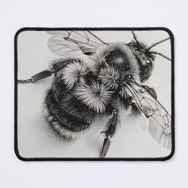 Item preview, Black and white Bee pencil drawing designed and sold by Pencil-Art.