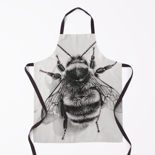 Item preview, Black and white Bee pencil drawing designed and sold by Pencil-Art.