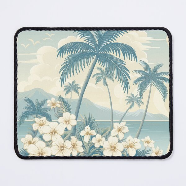 Item preview, Vintage Hawaiian Palm Trees and Flowers designed and sold by ML-Media.