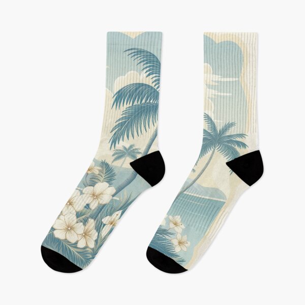Item preview, Vintage Hawaiian Palm Trees and Flowers designed and sold by ML-Media.