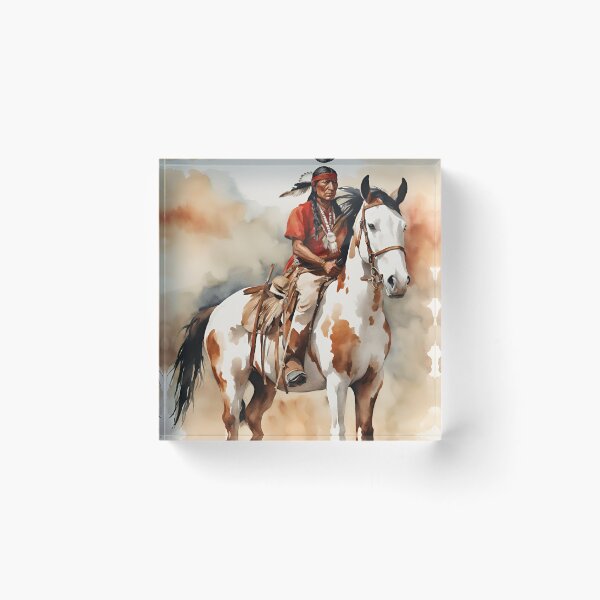 Aperçu de l'œuvre Apache, Indien rouge à cheval créée et vendue par Fat Pony.