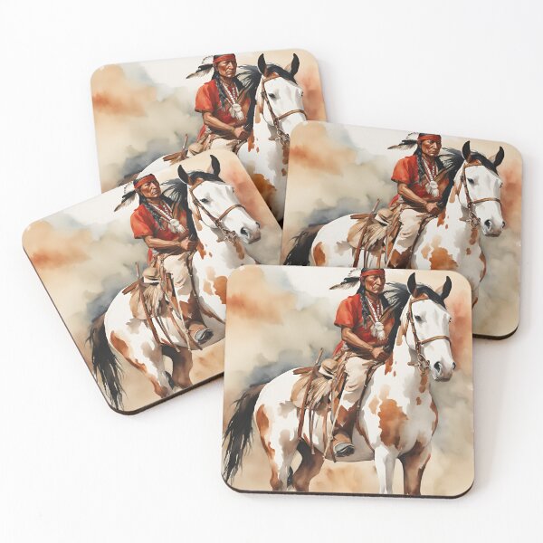 Item preview, Apache, Red Indian on Horse designed and sold by Fat Pony.
