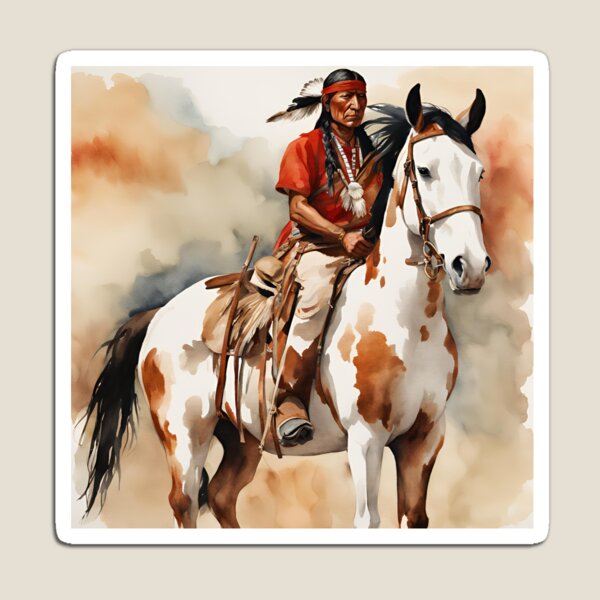 Item preview, Apache, Red Indian on Horse designed and sold by Fat Pony.
