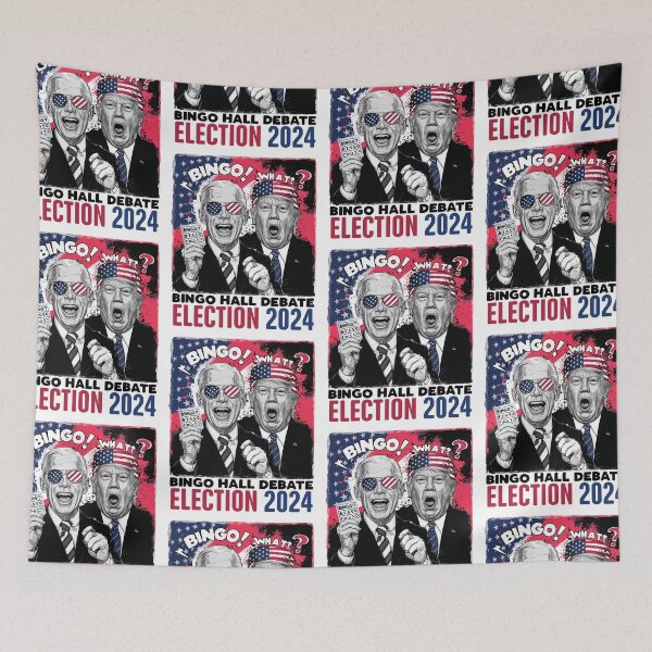 Item preview, Biden vs Trump Battle of the Bingo Hall Debate Election 2024 designed and sold by GravitiTees.