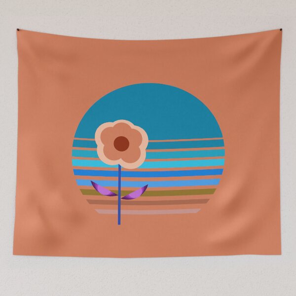 Item preview, Bauhaus Movement Style Bauhaus Inspired Coastal Flower 3 of 4 designed and sold by Beachy.