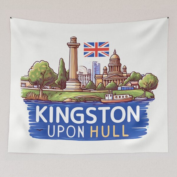 Item preview, Kingston Upon Hull England UK designed and sold by WanderlustCoCo.