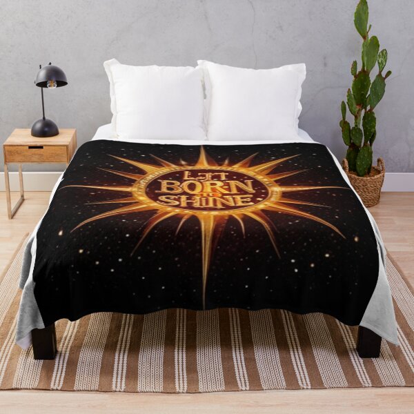 Item preview, Radiant Typography Design: "Let Born to Shine" designed and sold by merve02shop.